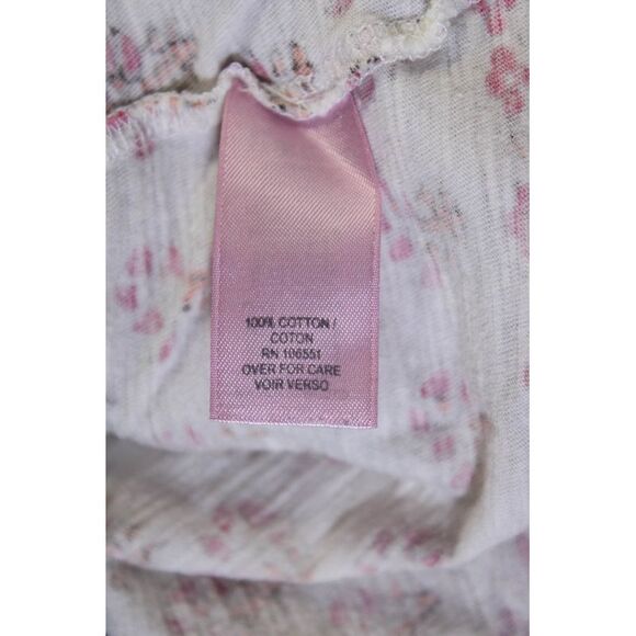 Calypso Saint Barth Womens Jersey Knit Abstract Printed Tee T-Shirt White Size L - Picture 5 of 6